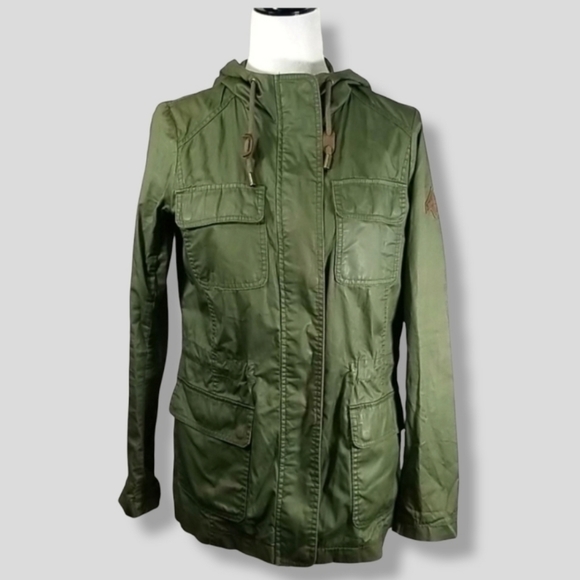 Beaver Canoe Spring/Fall Army Green Jacket - Picture 1 of 5